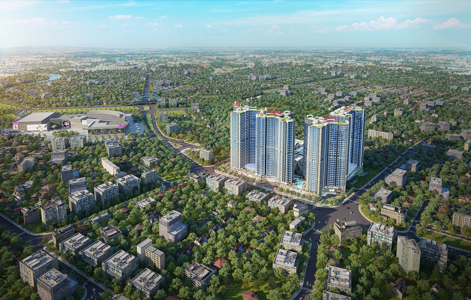 Vị trí Hoàng Huy Commerce khi đánh giá kết nối tới trường học