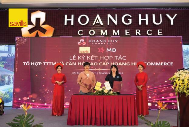 Savills ký kết quản lý vận hành Hoàng Huy Commerce