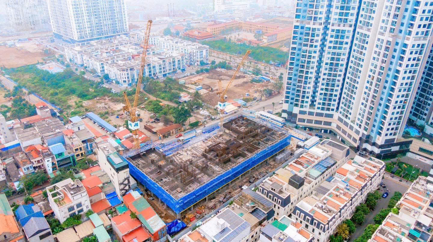 Tiến độ công trường Rose Residence Hoàng Huy Commerce ngày 28/02/2026